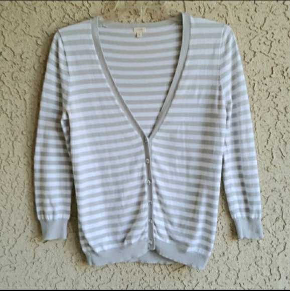 J. Crew Factory Sweaters - 2/$20 J Crew Striped  Cardigan